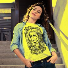  Art graphic creative T-shirt in Black and white spirits design